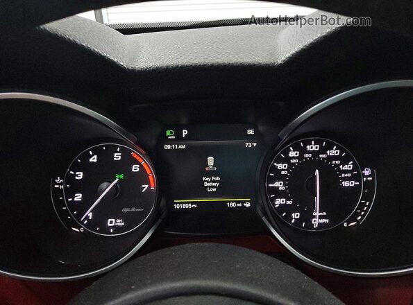 ZASPAKBN0K7C51201 2019 ALFA ROMEO STELVIO Белый Вид щитка приборов