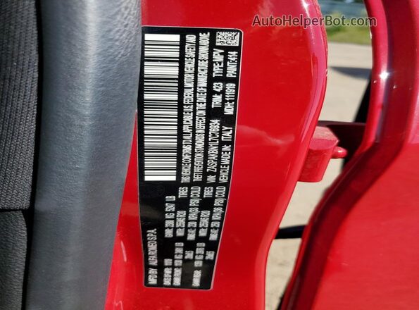 ZASPAKBN1L7C76934 2020 ALFA ROMEO STELVIO Красный Панорамный вид салона 360°