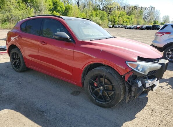 ZASPAKBN1L7C76934 2020 ALFA ROMEO STELVIO Красный Передняя правая четверть