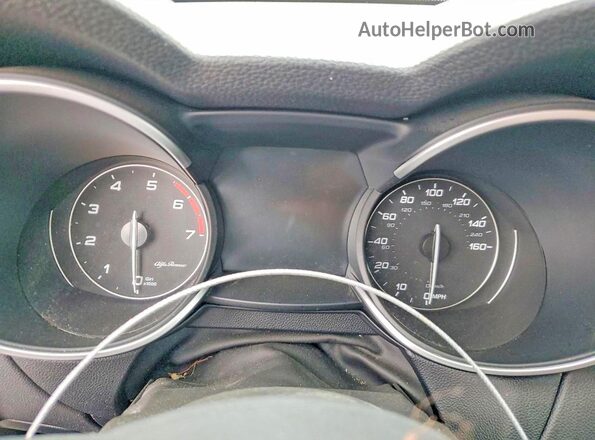 ZASPAKBN1M7D03986 2021 ALFA ROMEO STELVIO Green Вид щитка приладів