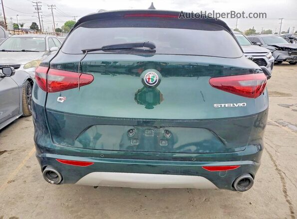 ZASPAKBN1M7D03986 2021 ALFA ROMEO STELVIO Green Вид ззаду