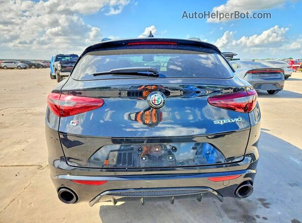 ZASPAKBN2N7D24704 2022 ALFA ROMEO STELVIO Black Вид ззаду