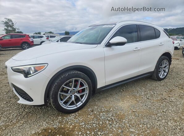 ZASPAKBN4K7C71273 2019 ALFA ROMEO STELVIO Белый Передняя левая четверть