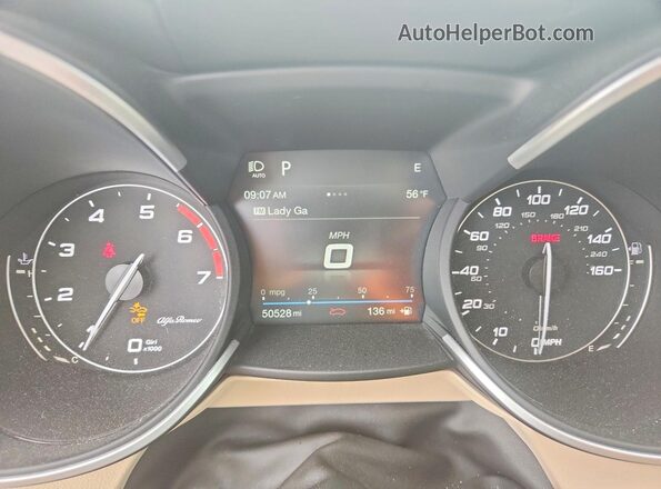 ZASPAKBN4K7C71273 2019 ALFA ROMEO STELVIO Белый Вид щитка приборов