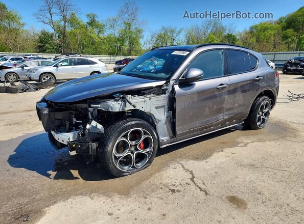 ZASPAKBN7P7D59189 2023 ALFA ROMEO STELVIO Gray Front left