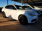 2022 Alfa Romeo Stelvio Ti White vin: ZASPAKBNXN7D47809