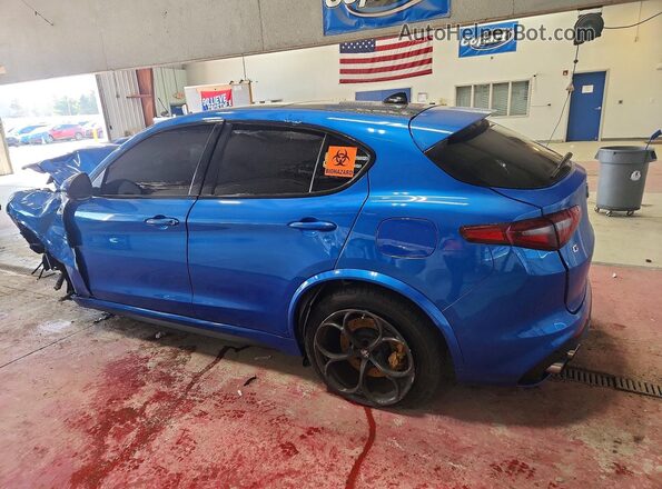 ZASPAKEV7K7C32026 2019 ALFA ROMEO STELVIO Blue Trasero izquierdo