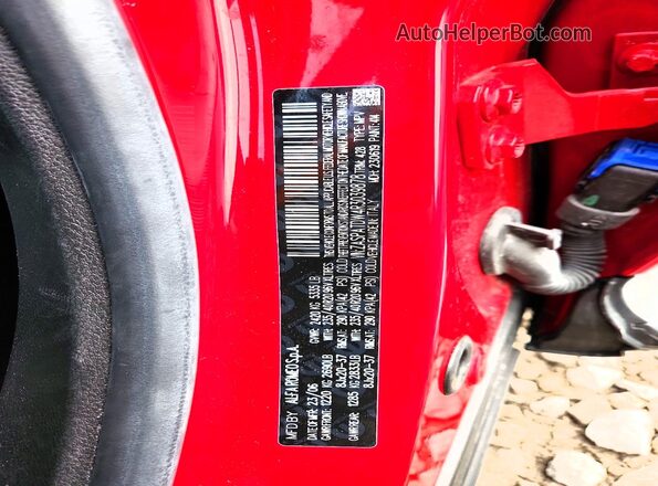 ZASPATDW4R3039878 2024 ALFA ROMEO OTHER Red VIN կոդի պիտակի տեսք