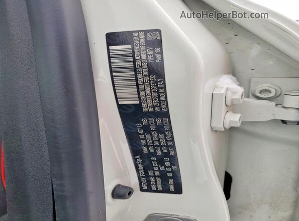 ZFBCFXBT3GP371332 2016 FIAT 500X White Engine compartment view