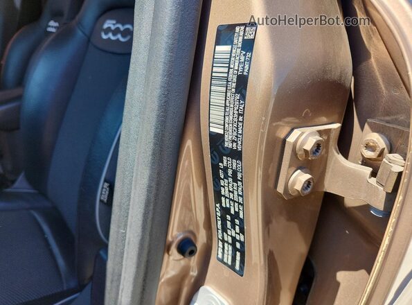 ZFBCFXCB3HP629792 2017 FIAT 500X Brown Widok naklejki z numerem VIN