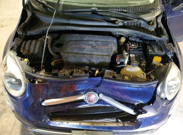 ZFBCFYCT0GP331606 2016 FIAT 500X Blue Вид підкапотного простору