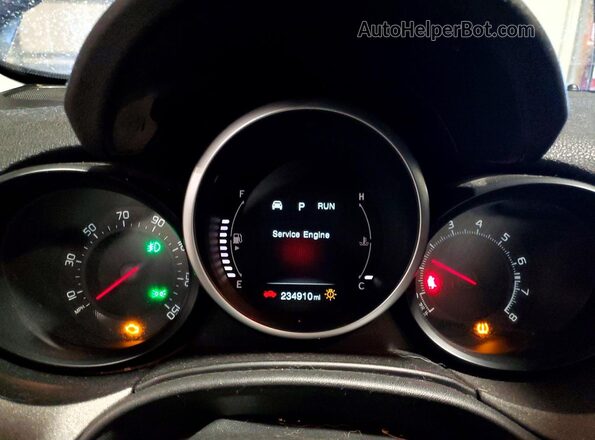 ZFBCFYCT0GP331606 2016 FIAT 500X Blue Вид щитка приладів