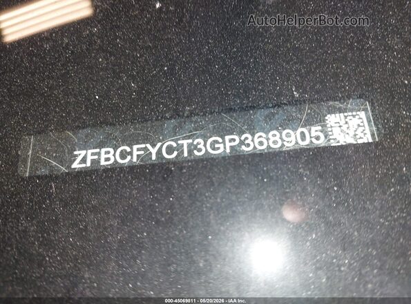 ZFBCFYCT3GP368905 2016 FIAT 500X Black Вид підкапотного простору
