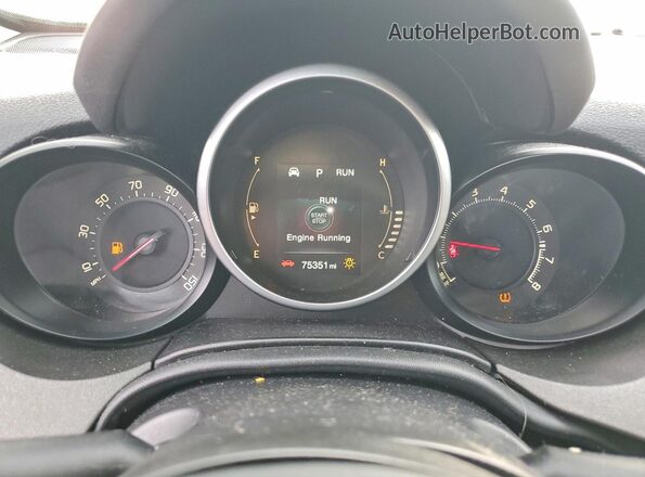 ZFBCFYET3GP408445 2016 FIAT 500X Blue Widok zestawu wskaźników