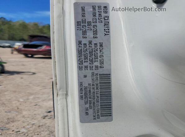 ZFBERFAB6H6G72884 2017 RAM PROMASTER White Вид наклейки з VIN-кодом