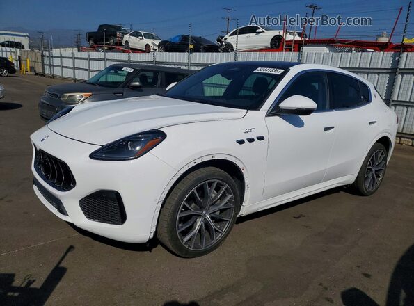 ZN682AVA1P7416224 2023 MASERATI GRECALE White Առջևի ձախ երեք քառորդ տեսարան