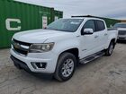 2016 Chevrolet Colorado Lt White vin: 1GCPTCE13G1181012