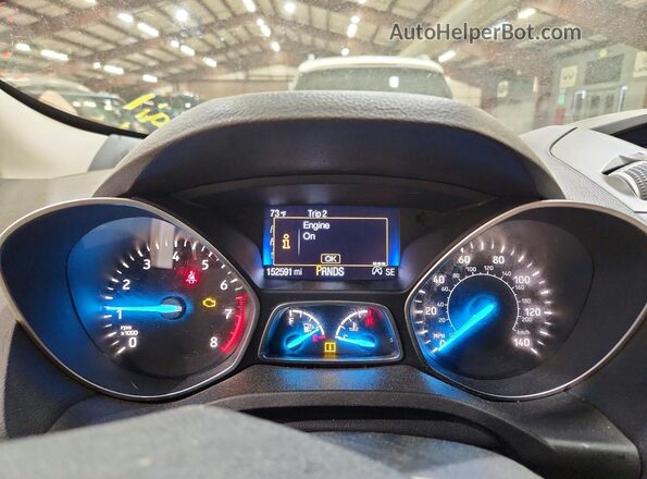 1FMCU0GDXHUB03212 2017 FORD ESCAPE Белый Вид задних сидений