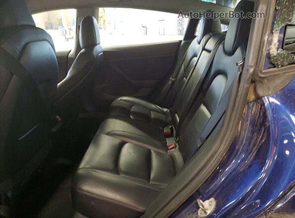 5YJ3E1EAXNF289113 2022 TESLA MODEL Синий Вид задней части салона
