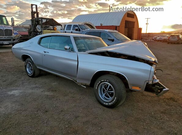 136370L163779 1970 CHEVROLET CHEVELLE Silver Przód prawy