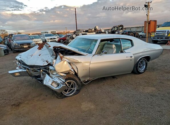 136370L163779 1970 CHEVROLET CHEVELLE Silver Przód lewy