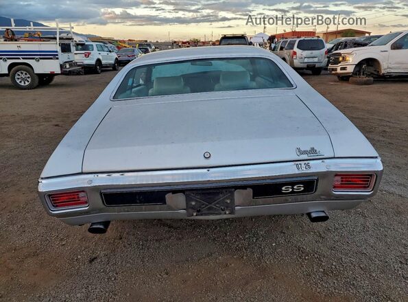 136370L163779 1970 CHEVROLET CHEVELLE Silver Widok z tyłu