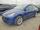 2022 Tesla Model Y Blue vin: 7SAYGDEEXNF429524