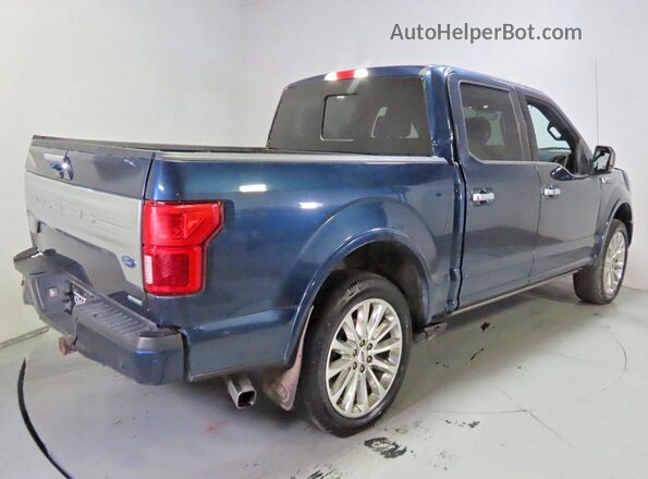1FTEW1EG3JFC46359 2018 FORD F150 Синий Передняя правая четверть