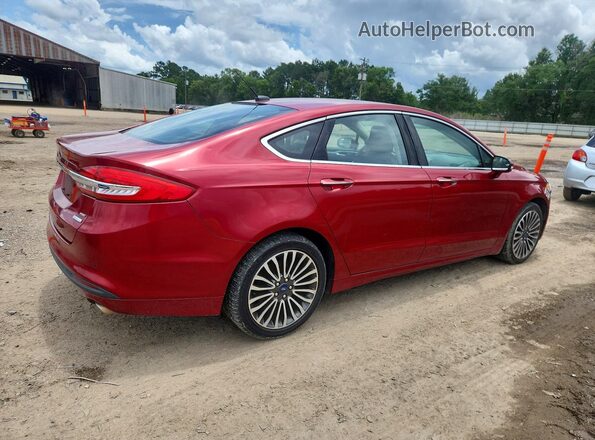 3FA6P0HD7HR339479 2017 FORD FUSION Красный Передняя правая четверть
