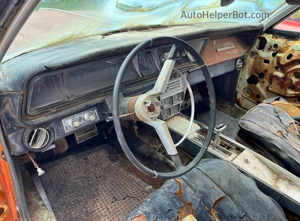 168376S284120 1966 CHEVROLET IMPALA Orange Вид задніх сидінь