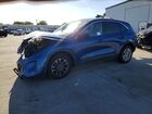 2022 Ford Escape Se Blue vin: 1FMCU0G69NUA67431