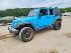 2017 Jeep Wrangler Unlimited Sport Blue vin: 1C4BJWDG2HL609682
