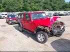 2018 Jeep Wrangler Jk Unlimited Sport 4x4 Red vin: 1C4BJWDG7JL925438