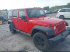 2017 Jeep Wrangler Unlimited Sport 4x4 Red vin: 1C4BJWDGXHL661609