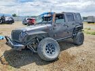 2016 Jeep Wrangler Unlimited Rubicon Gray vin: 1C4BJWFG3GL188339