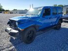 2021 Jeep Wrangler Unlimited Sahara Blue vin: 1C4HJXEG0MW753318