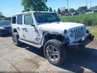 2021 Jeep Wrangler Unlimited Sahara 4x4 Белый vin: 1C4HJXEG3MW660373