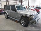 2019 Jeep Wrangler Unlimited Sahara 4x4 Silver vin: 1C4HJXEG8KW555793