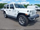 2021 Jeep Wrangler Unlimited Sahara 4x4 White vin: 1C4HJXEN1MW774726