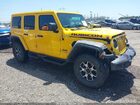 2019 Jeep Wrangler Unlimited Rubicon Yellow vin: 1C4HJXFG0KW614494