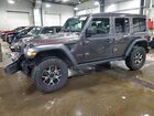 2018 Jeep Wrangler Unlimited Rubicon Gray vin: 1C4HJXFG1JW266820