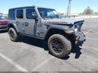 2021 Jeep Wrangler Unlimited Rubicon 4x4 Silver vin: 1C4HJXFG7MW613040