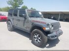 2021 Jeep Wrangler Unlimited Rubicon 4x4 Gray vin: 1C4HJXFN6MW741185