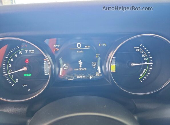 1C4JJXP64PW556775 2023 JEEP WRANGLER Black Widok zestawu wskaźników