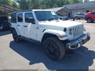 2023 Jeep Wrangler 4xe Sahara 4x4 White vin: 1C4JJXP64PW630406