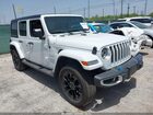 2022 Jeep Wrangler 4xe Unlimited Sahara 4x4 White vin: 1C4JJXP68NW208734