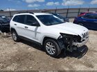 2016 Jeep Cherokee Sport Белый vin: 1C4PJLAB2GW257603