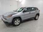 2017 Jeep Cherokee Sport Silver vin: 1C4PJMAB0HW655335