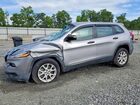 2017 Jeep Cherokee Sport Silver vin: 1C4PJMAB2HD235264