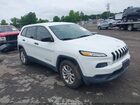2017 Jeep Cherokee Sport White vin: 1C4PJMAS3HW503632